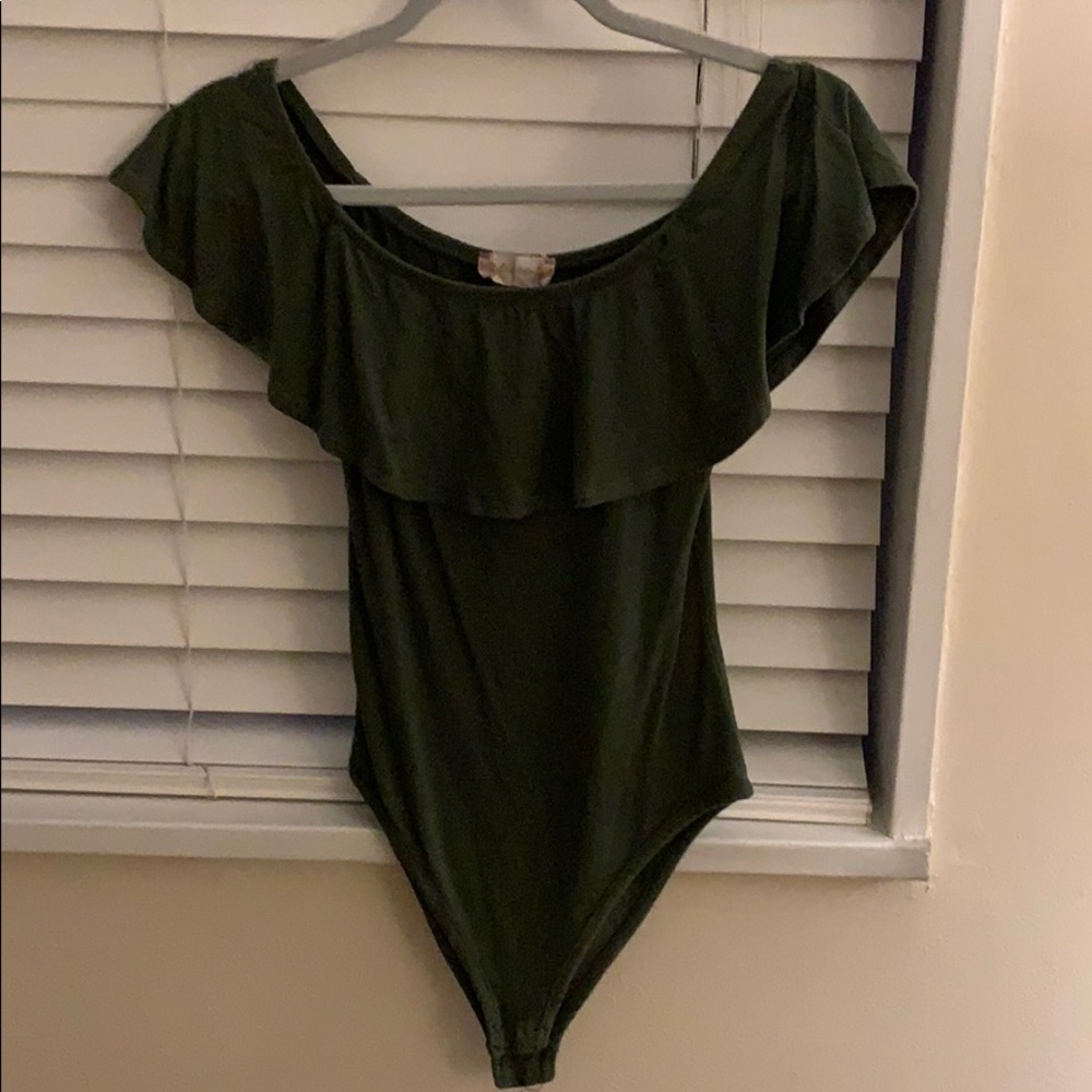 Off the shoulder body suit!